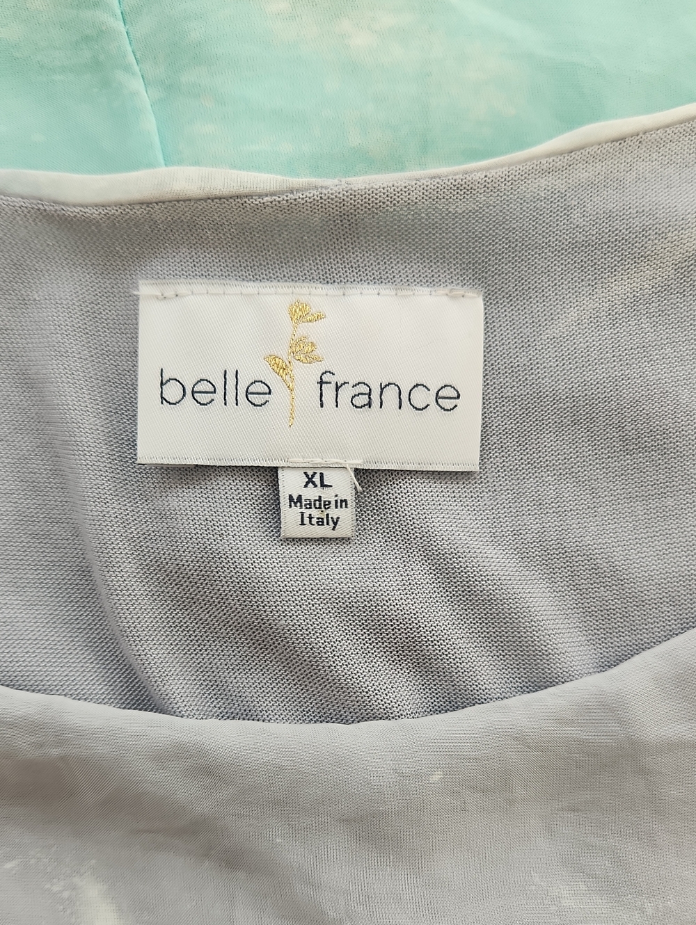 Belle France Silk Ombre Dress XL Italy Boho Romantic Lace Layered Midi - Picture 5 of 16